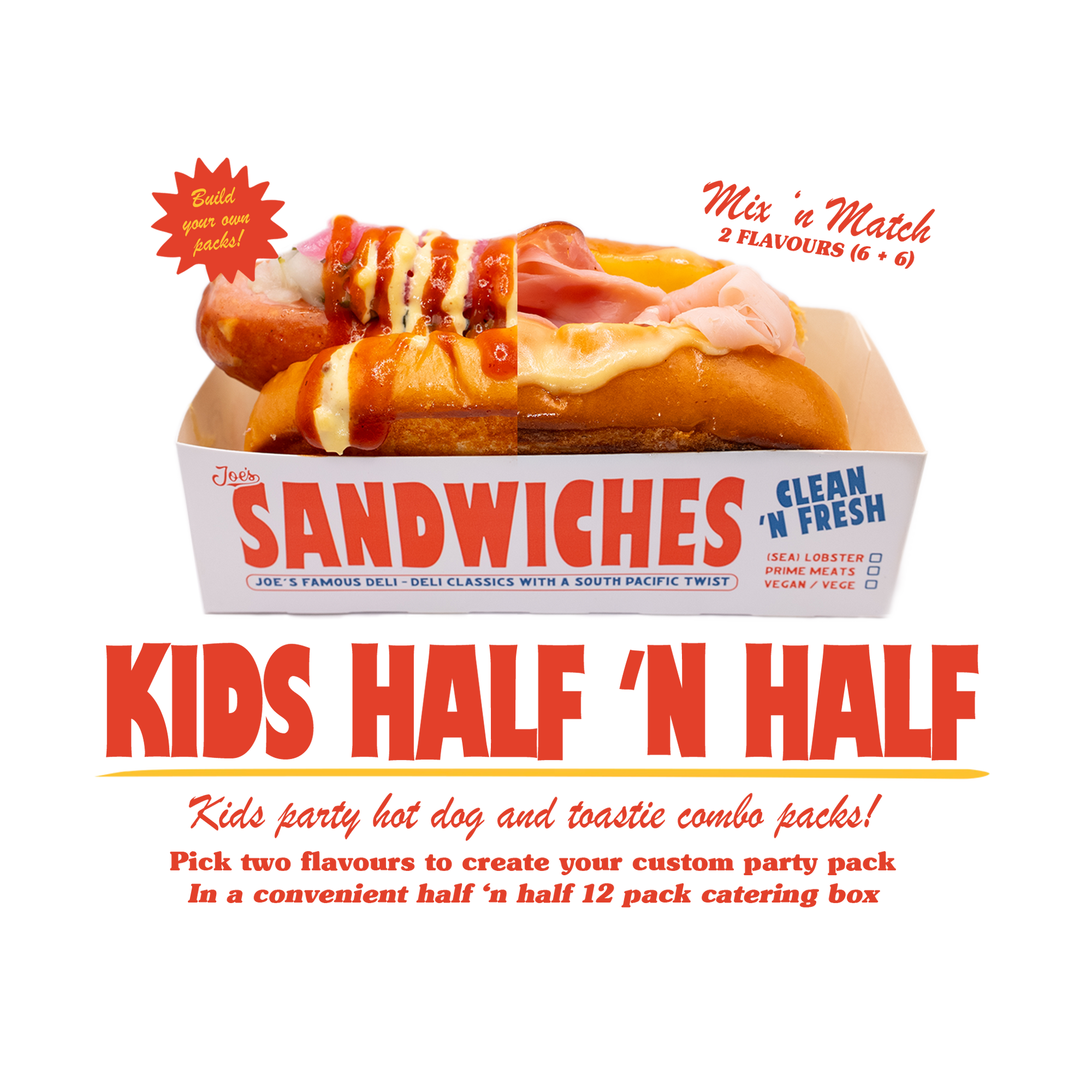 KIDS PARTY PACK (Half 'n Half)