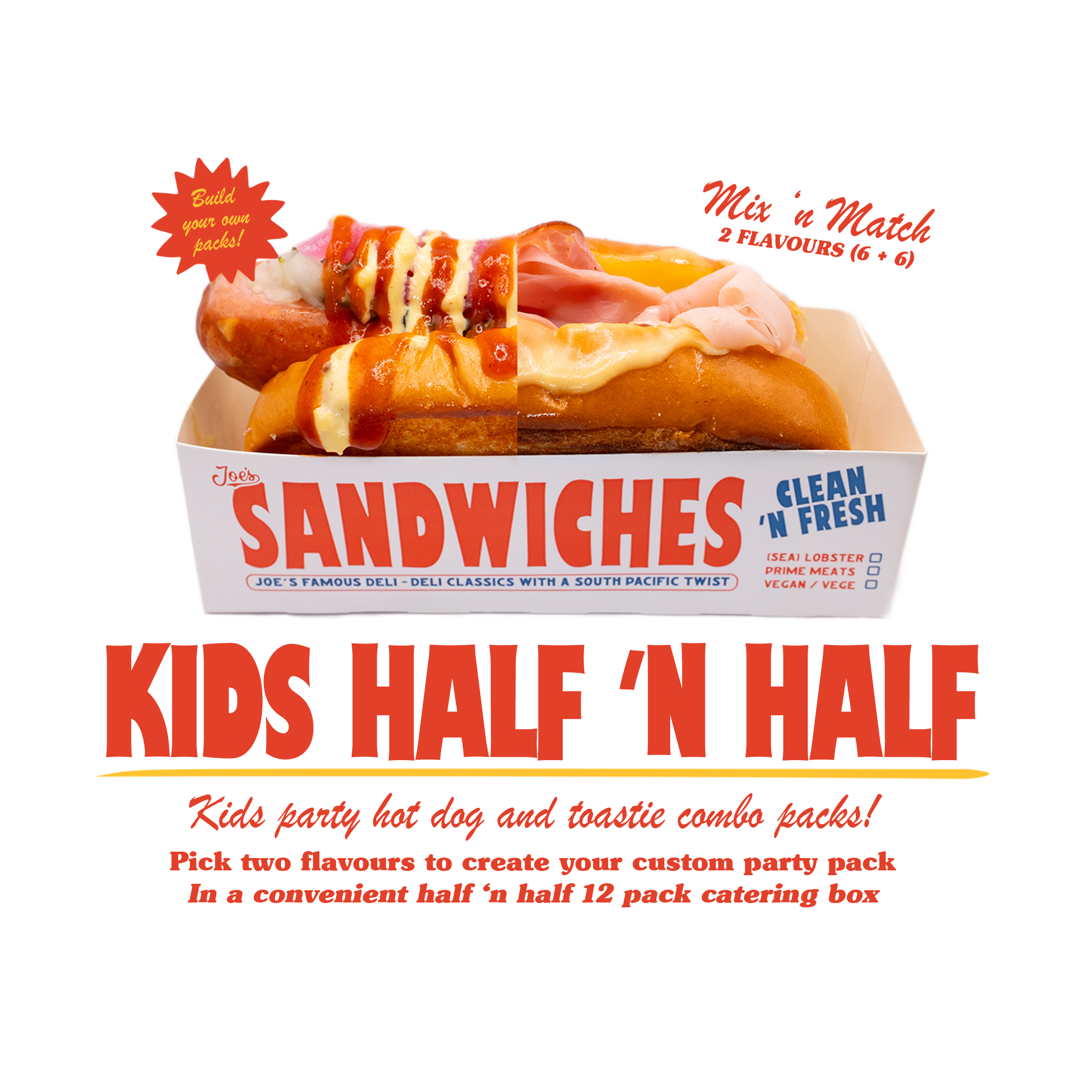 KIDS PARTY PACK (Half 'n Half)